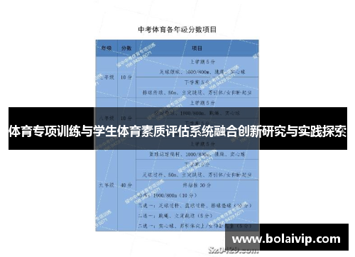 体育专项训练与学生体育素质评估系统融合创新研究与实践探索